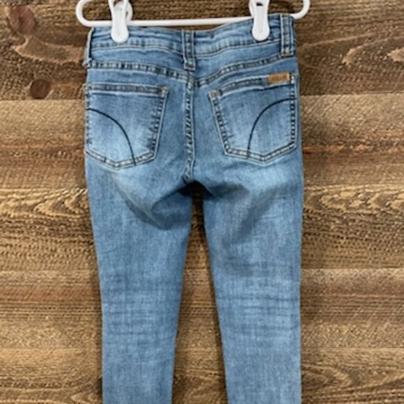 Joe's Jeans Girl's Una Rhinestone Distressed Denim Jeans, Size 7 - Picture 3 of 5